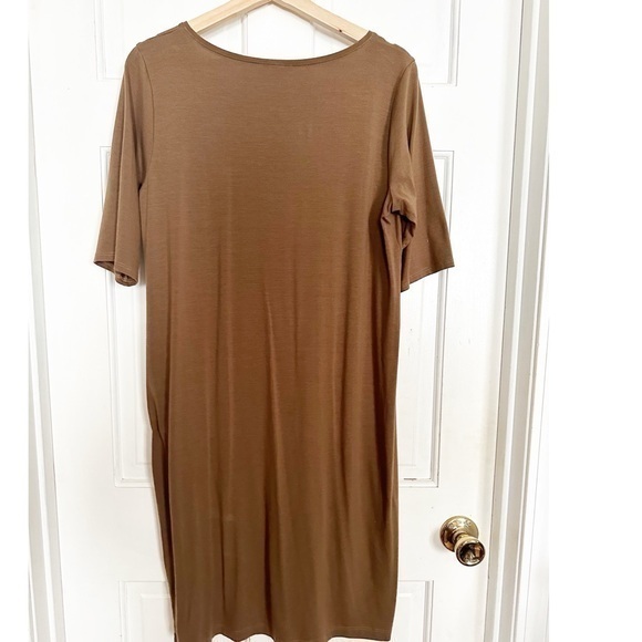 Eileen Fisher Brown T-shirt dress size M